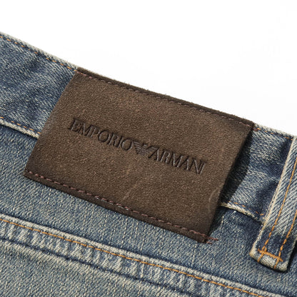 EMPORIO ARMANI メンズ ジーンズ EM006492 AF27565 BLUE DENIM ウォッシュブルー MB001
