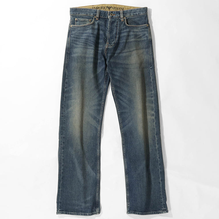 EMPORIO ARMANI メンズ ジーンズ EM006492 AF27565 BLUE DENIM ウォッシュブルー MB001