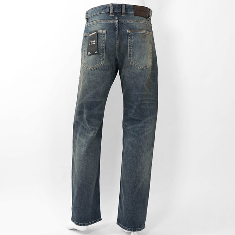 EMPORIO ARMANI メンズ ジーンズ EM006492 AF27565 BLUE DENIM ウォッシュブルー MB001