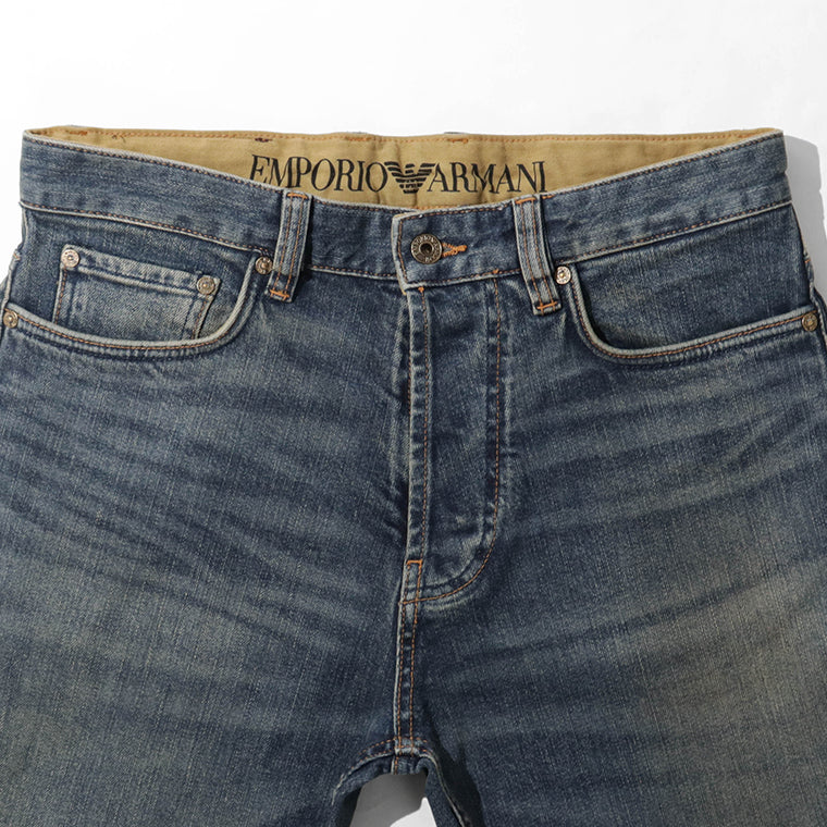 EMPORIO ARMANI メンズ ジーンズ EM006492 AF27565 BLUE DENIM ウォッシュブルー MB001