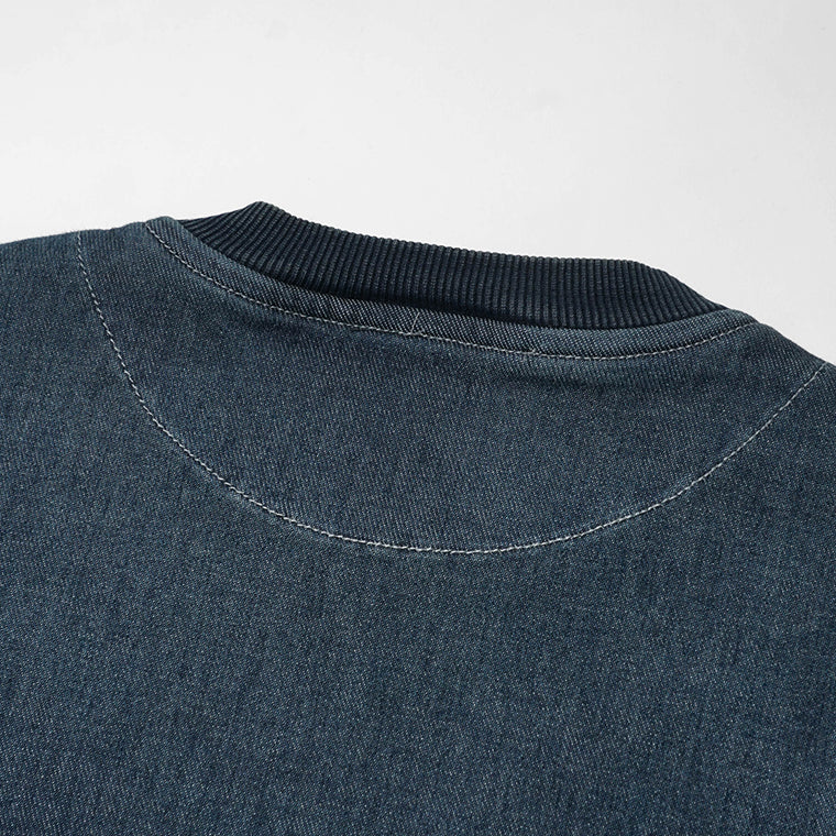 EMPORIO ARMANI メンズ スウェットシャツ EM006614 AF27722 BLUE DENIM ウォッシュブルー MB001