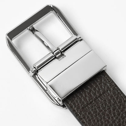 EMPORIO ARMANI メンズ ベルト EM007173 AF29133 NERO TESTA DI MORO ブラック ダークブラウン MC377