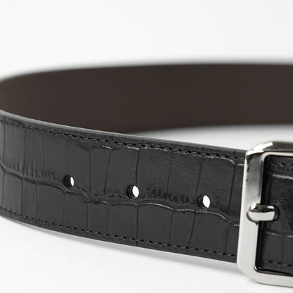 EMPORIO ARMANI メンズ ベルト EM007173 AF29133 NERO TESTA DI MORO ブラック ダークブラウン MC377