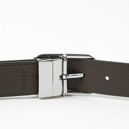 EMPORIO ARMANI メンズ ベルト EM007173 AF29133 NERO TESTA DI MORO ブラック ダークブラウン MC377