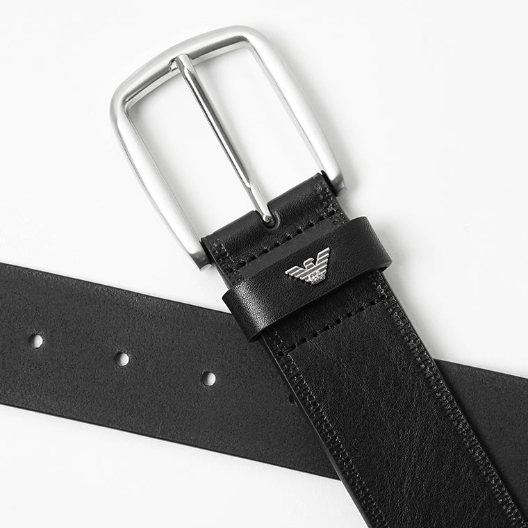 EMPORIO ARMANI メンズ ベルト EM007190 AF29179 BLACK BEAUTY ブラック UC001