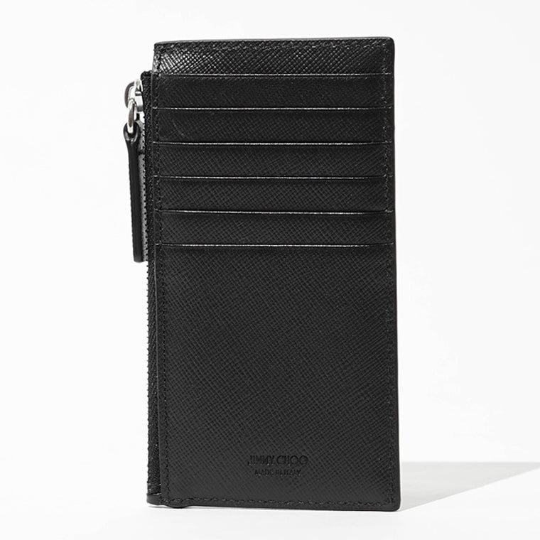 JIMMY CHOO メンズ レディース カードケース ERIS TLJ ブラック BLACK ANTIQUE SILVER
