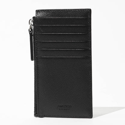 JIMMY CHOO メンズ レディース カードケース ERIS TLJ ブラック BLACK ANTIQUE SILVER