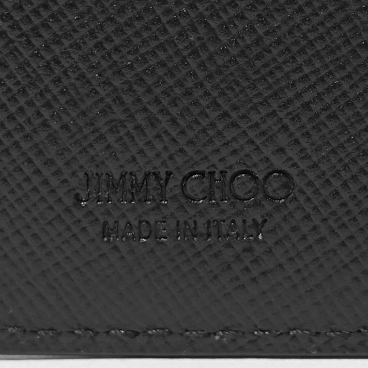 JIMMY CHOO メンズ レディース カードケース ERIS TLJ ブラック BLACK ANTIQUE SILVER