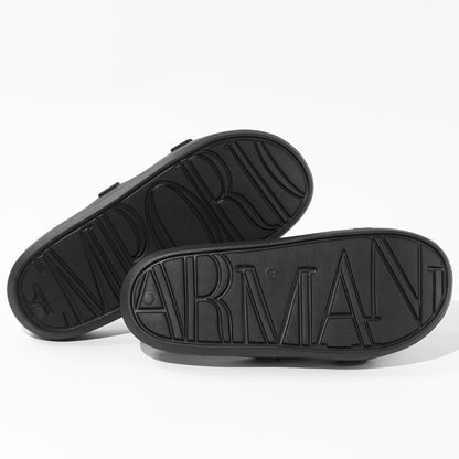 EMPORIO ARMANI SWIMWEAR ライン メンズ サンダル EX000044 AF22191 BLACK ブラック UC001