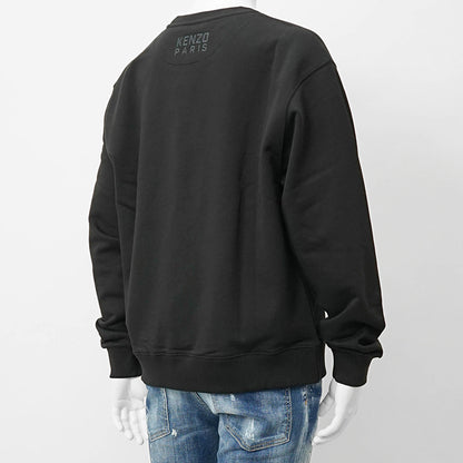 KENZO メンズ スウェットシャツ KENZO HAPPY TIGER EMBROIDERED CLASSIC SWEATSHIRT FF55SW2624MF BLACK ブラック 99J