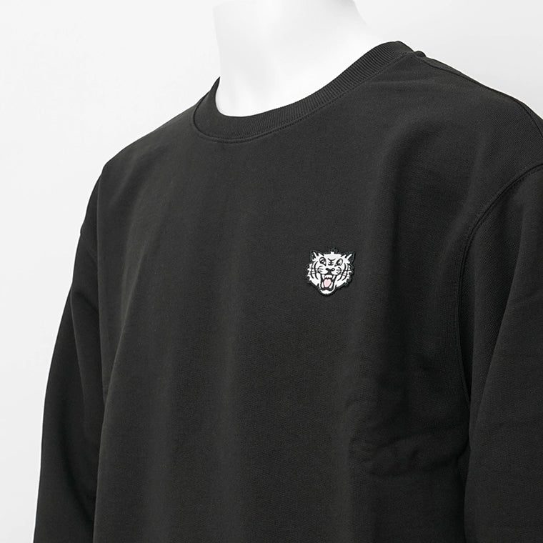 KENZO メンズ スウェットシャツ KENZO HAPPY TIGER EMBROIDERED CLASSIC SWEATSHIRT FF55SW2624MF BLACK ブラック 99J