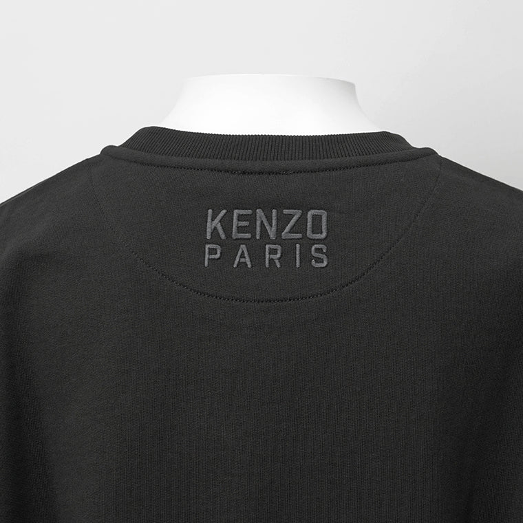 KENZO メンズ スウェットシャツ KENZO HAPPY TIGER EMBROIDERED CLASSIC SWEATSHIRT FF55SW2624MF BLACK ブラック 99J