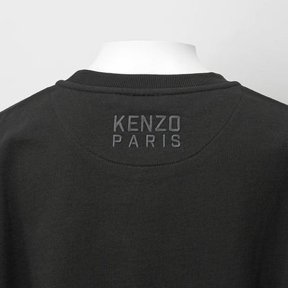 KENZO メンズ スウェットシャツ KENZO HAPPY TIGER EMBROIDERED CLASSIC SWEATSHIRT FF55SW2624MF BLACK ブラック 99J