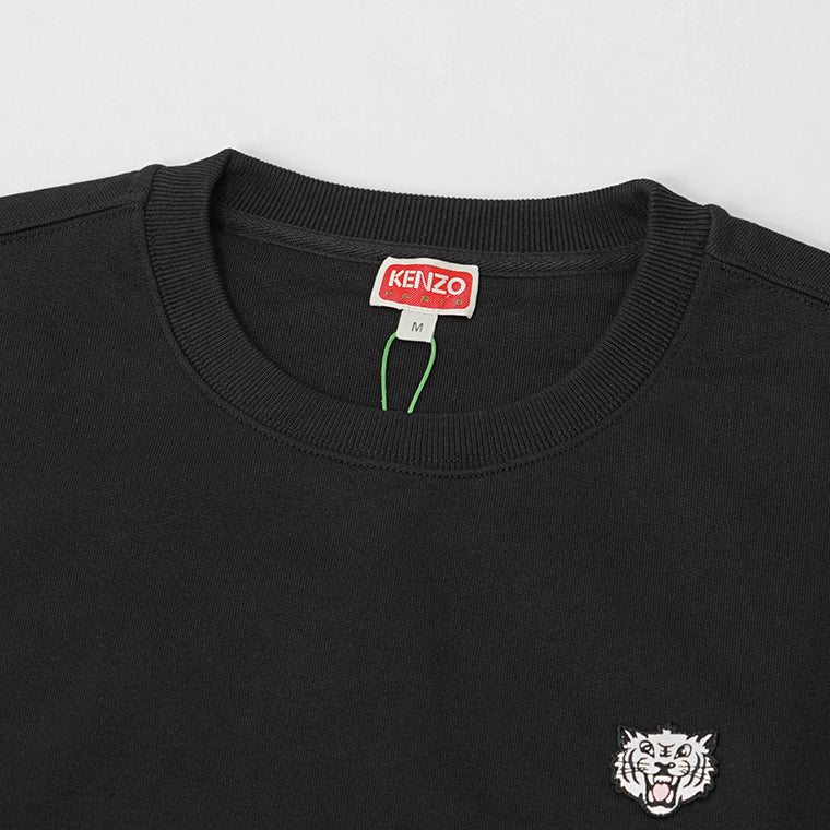 KENZO メンズ スウェットシャツ KENZO HAPPY TIGER EMBROIDERED CLASSIC SWEATSHIRT FF55SW2624MF BLACK ブラック 99J