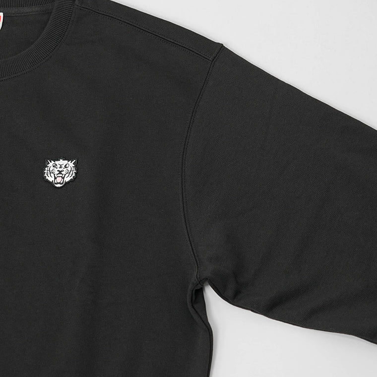KENZO メンズ スウェットシャツ KENZO HAPPY TIGER EMBROIDERED CLASSIC SWEATSHIRT FF55SW2624MF BLACK ブラック 99J