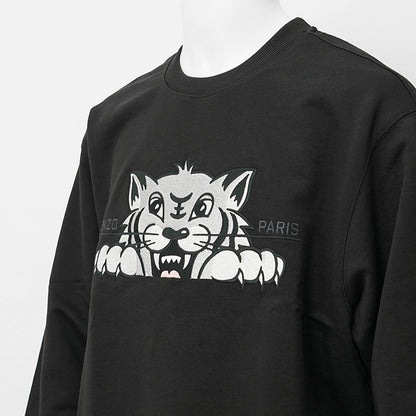 ケンゾー KENZO メンズ スウェットシャツ KENZO HAPPY TIGER EMBROIDERED SWEATSHIRT FF65SW2654MF BLACK ブラック 99J