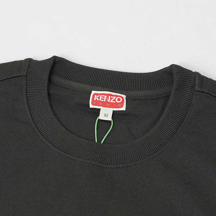 ケンゾー KENZO メンズ スウェットシャツ KENZO HAPPY TIGER EMBROIDERED SWEATSHIRT FF65SW2654MF BLACK ブラック 99J