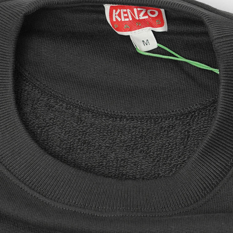 ケンゾー KENZO メンズ スウェットシャツ KENZO HAPPY TIGER EMBROIDERED SWEATSHIRT FF65SW2654MF BLACK ブラック 99J