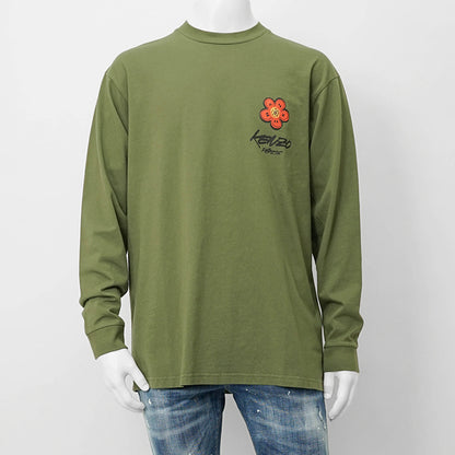 KENZO メンズ 長袖Tシャツ KENZO FUTURA RELAX LS T S FF65TL3514SG KHAKI カーキ 50