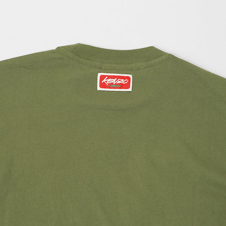 KENZO メンズ 長袖Tシャツ KENZO FUTURA RELAX LS T S FF65TL3514SG KHAKI カーキ 50