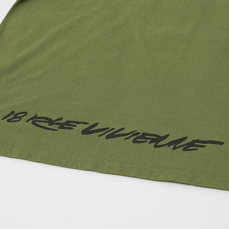 KENZO メンズ 長袖Tシャツ KENZO FUTURA RELAX LS T S FF65TL3514SG KHAKI カーキ 50