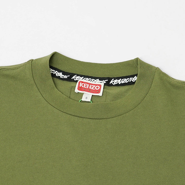 KENZO メンズ 長袖Tシャツ KENZO FUTURA RELAX LS T S FF65TL3514SG KHAKI カーキ 50