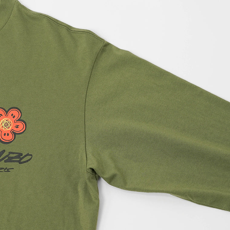 KENZO メンズ 長袖Tシャツ KENZO FUTURA RELAX LS T S FF65TL3514SG KHAKI カーキ 50