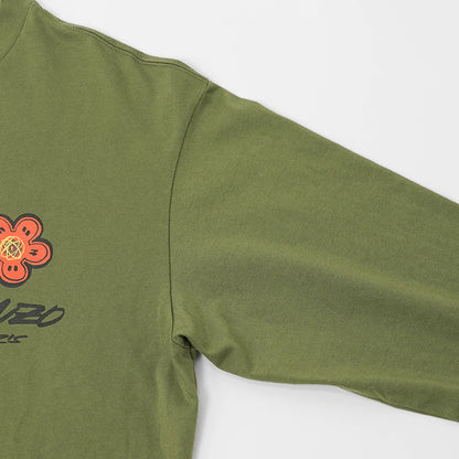 KENZO メンズ 長袖Tシャツ KENZO FUTURA RELAX LS T S FF65TL3514SG KHAKI カーキ 50