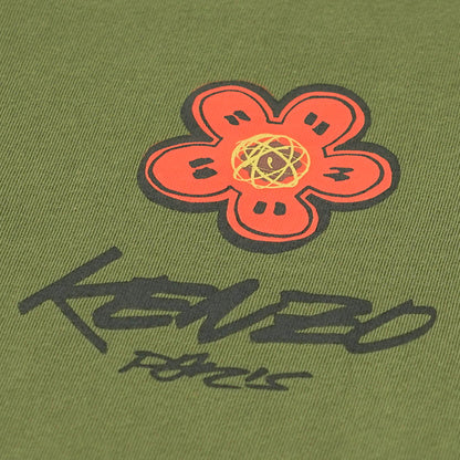 KENZO メンズ 長袖Tシャツ KENZO FUTURA RELAX LS T S FF65TL3514SG KHAKI カーキ 50