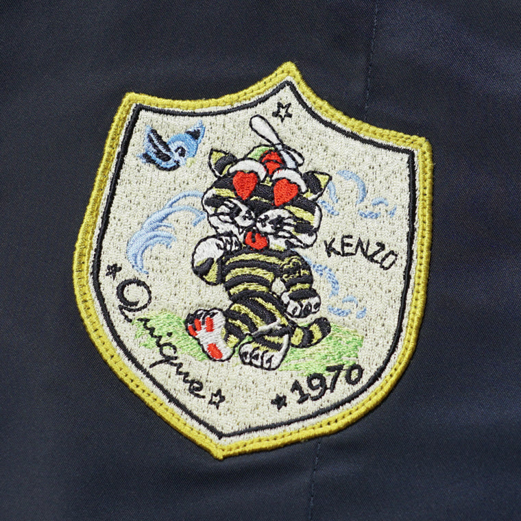 【2026SS SUMMER SALE】 KENZO メンズ ブルゾン KENZO BADGES LIGHT BOMBER FG55BL1269NL NAVY BLUE ネイビーブルー 76