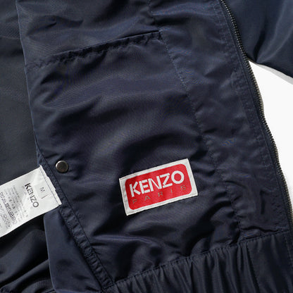 【2026SS SUMMER SALE】 KENZO メンズ ブルゾン KENZO BADGES LIGHT BOMBER FG55BL1269NL NAVY BLUE ネイビーブルー 76