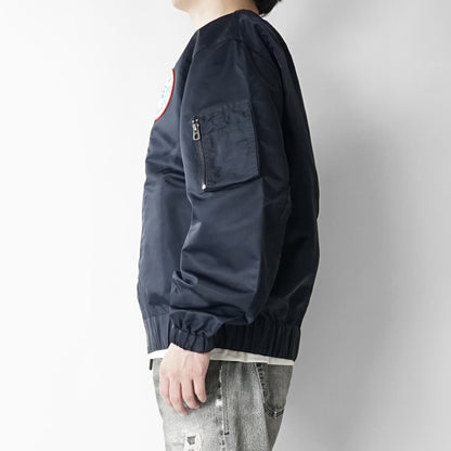 【2026SS SUMMER SALE】 KENZO メンズ ブルゾン KENZO BADGES LIGHT BOMBER FG55BL1269NL NAVY BLUE ネイビーブルー 76