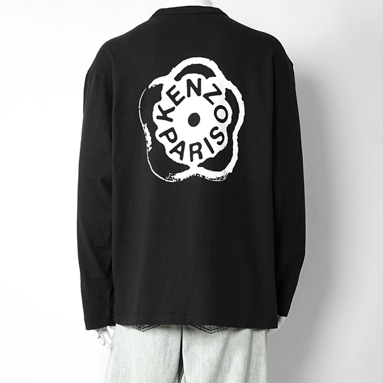 KENZO メンズ 長袖Tシャツ BOKE FLOWER 2.0 LONG SLEEVE T SHIRT FG55TL3024SK BLACK ブラック 99J