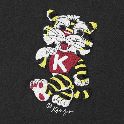 KENZO メンズ Tシャツ KENZO WILD TIGER EMBROIDERED OVERSIZED T SHIRT FG55TS4044SY BLACK ブラック 99J
