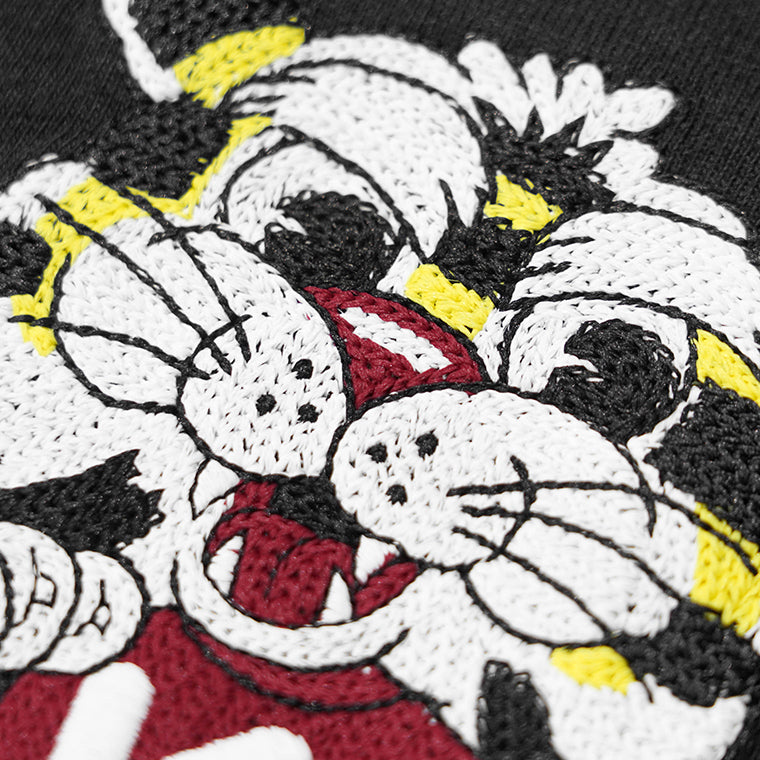 KENZO メンズ Tシャツ KENZO WILD TIGER EMBROIDERED OVERSIZED T SHIRT FG55TS4044SY BLACK ブラック 99J