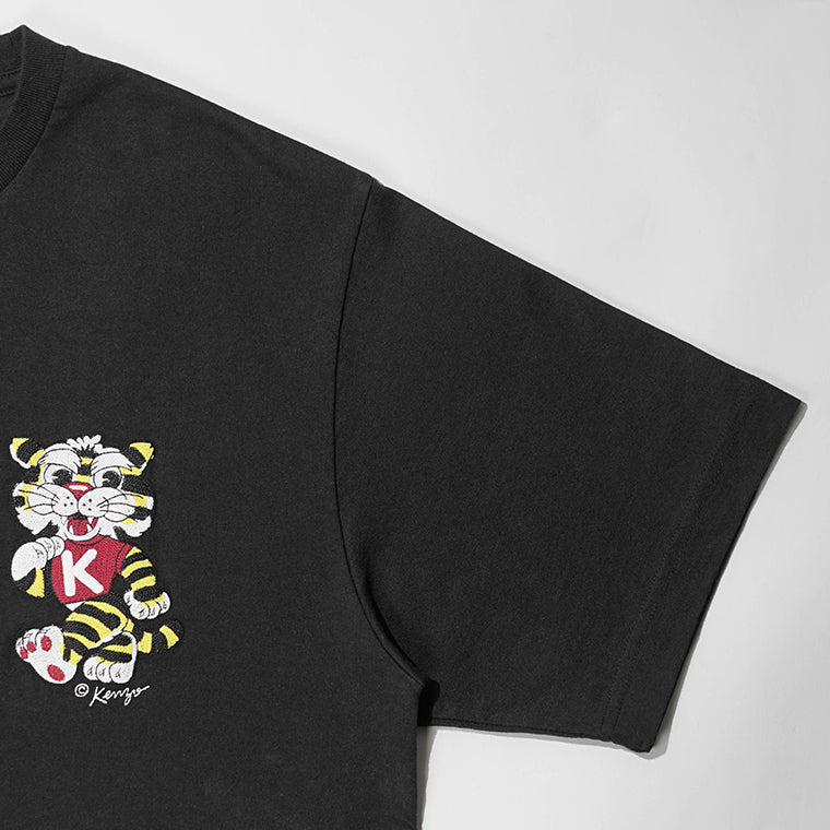 KENZO メンズ Tシャツ KENZO WILD TIGER EMBROIDERED OVERSIZED T SHIRT FG55TS4044SY BLACK ブラック 99J