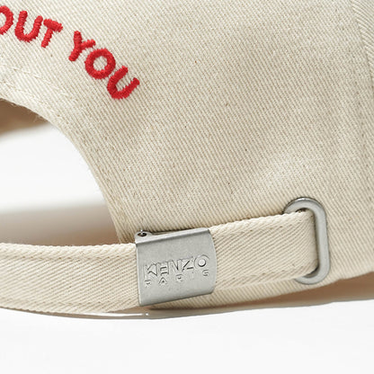 KENZO メンズ レディース キャップ KENZO CARTOON EMBROIDERED CAP IN COTTON FG58AC111F45 アイボリー 11
