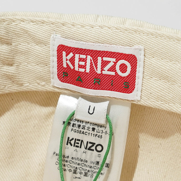 KENZO メンズ レディース キャップ KENZO CARTOON EMBROIDERED CAP IN COTTON FG58AC111F45 アイボリー 11