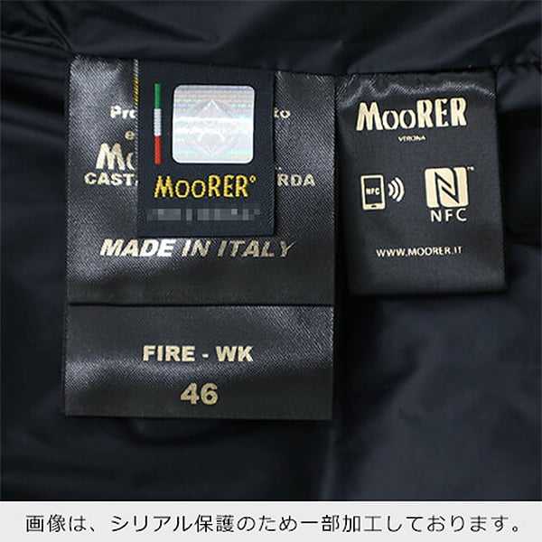 MooRER メンズ ダウンベスト FIRE WK ネイビー BLU