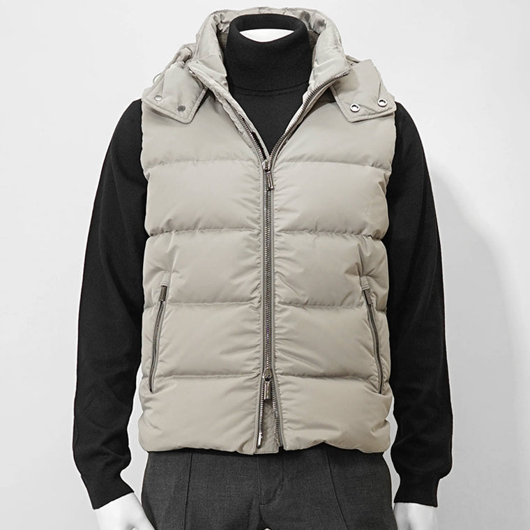 MooRER メンズ ダウンベスト FIRE WK グレージュ MARMO