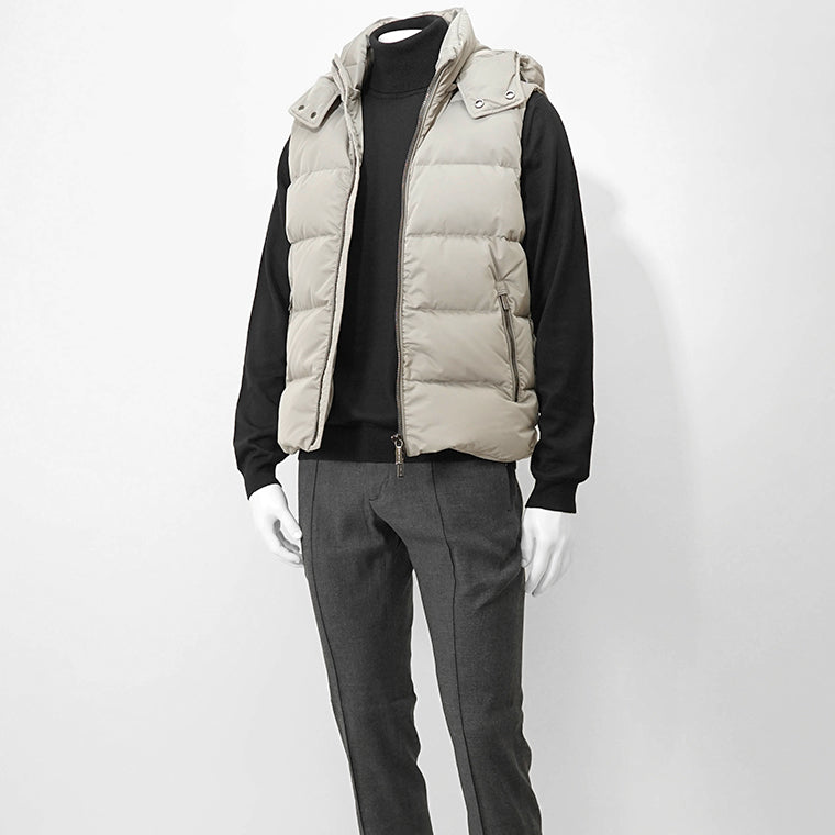 MooRER メンズ ダウンベスト FIRE WK グレージュ MARMO
