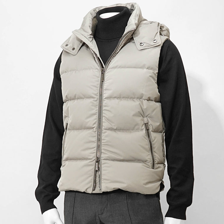 MooRER メンズ ダウンベスト FIRE WK グレージュ MARMO