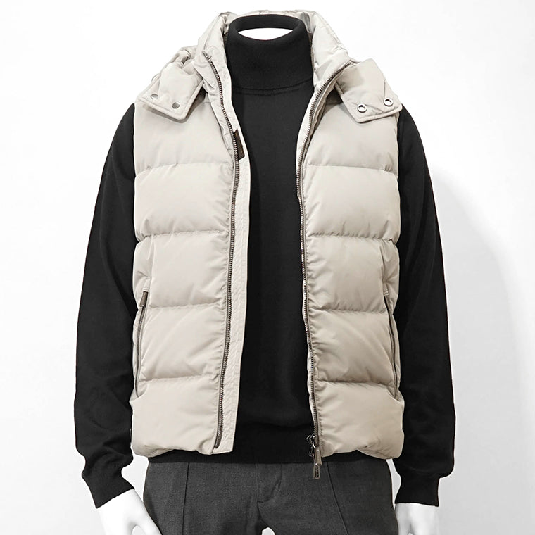 MooRER メンズ ダウンベスト FIRE WK グレージュ MARMO