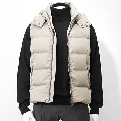MooRER メンズ ダウンベスト FIRE WK グレージュ MARMO