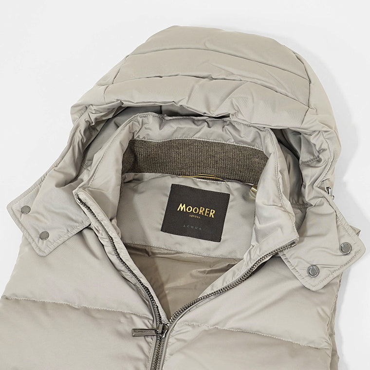 MooRER メンズ ダウンベスト FIRE WK グレージュ MARMO