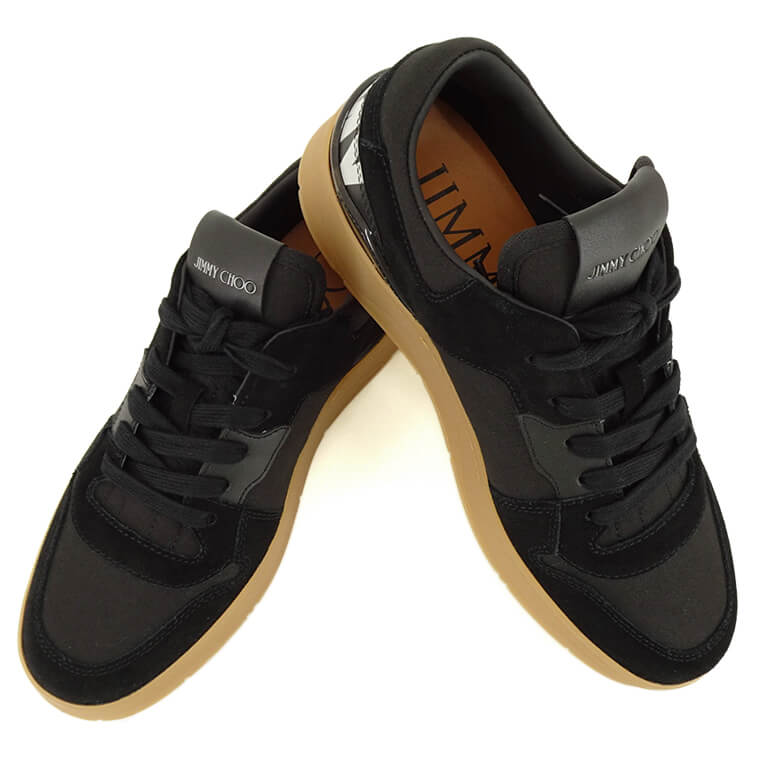 JIMMY CHOO メンズ スニーカー FLORENT M NVT ブラック X BLACK HONEY