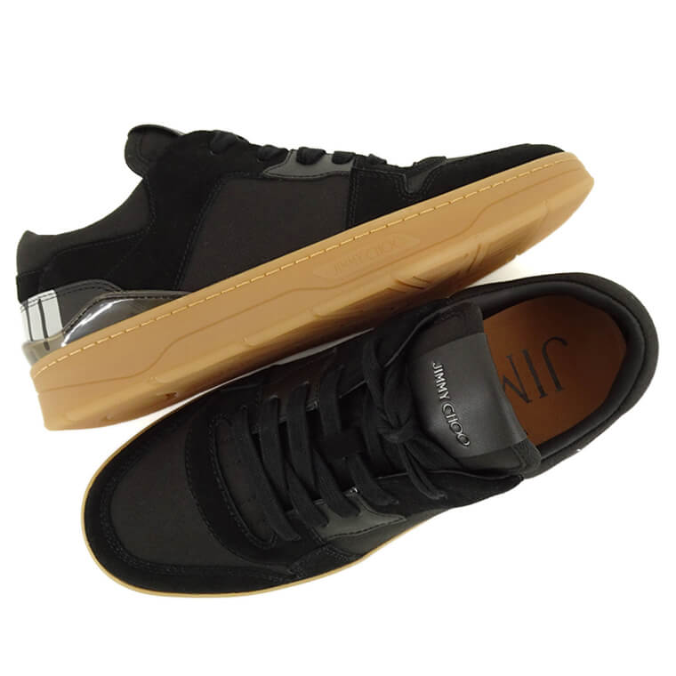 JIMMY CHOO メンズ スニーカー FLORENT M NVT ブラック X BLACK HONEY