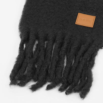 LOEWE レディース メンズ マフラー FSA6SS1X05 BLACK ブラック 1100