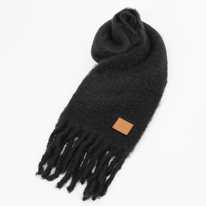 LOEWE レディース メンズ マフラー FSA6SS1X05 BLACK ブラック 1100