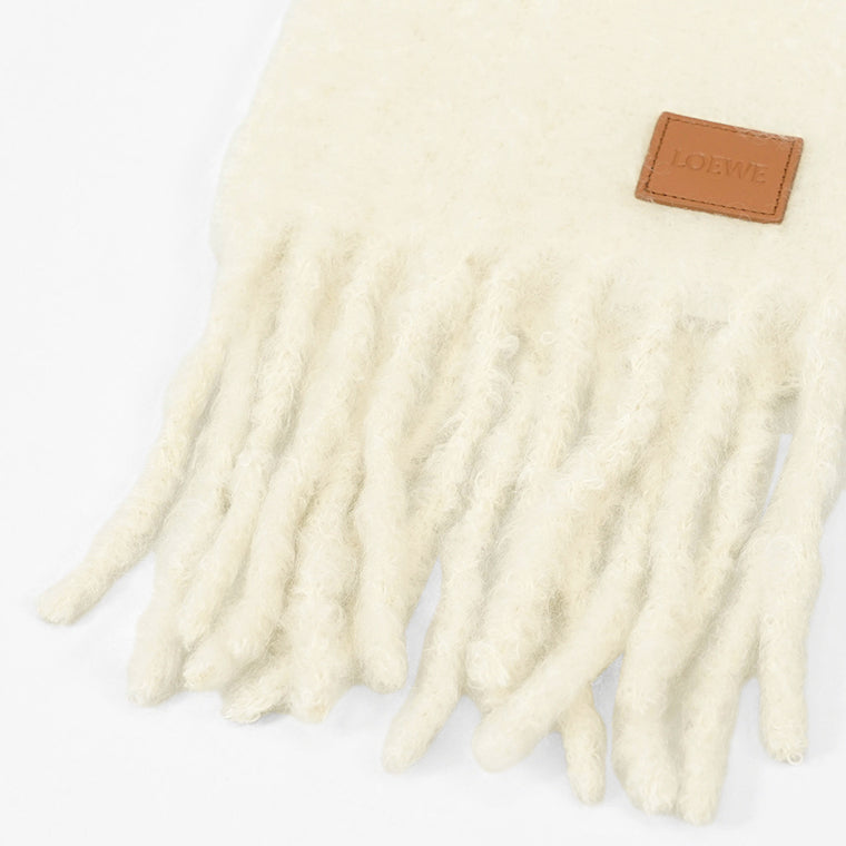 LOEWE レディース メンズ マフラー FSA6SS1X05 WHITE ホワイト系 2100